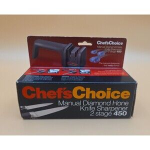 Chef's Choice Manual Diamond Hone Knife Sharpener 2 Stage 450